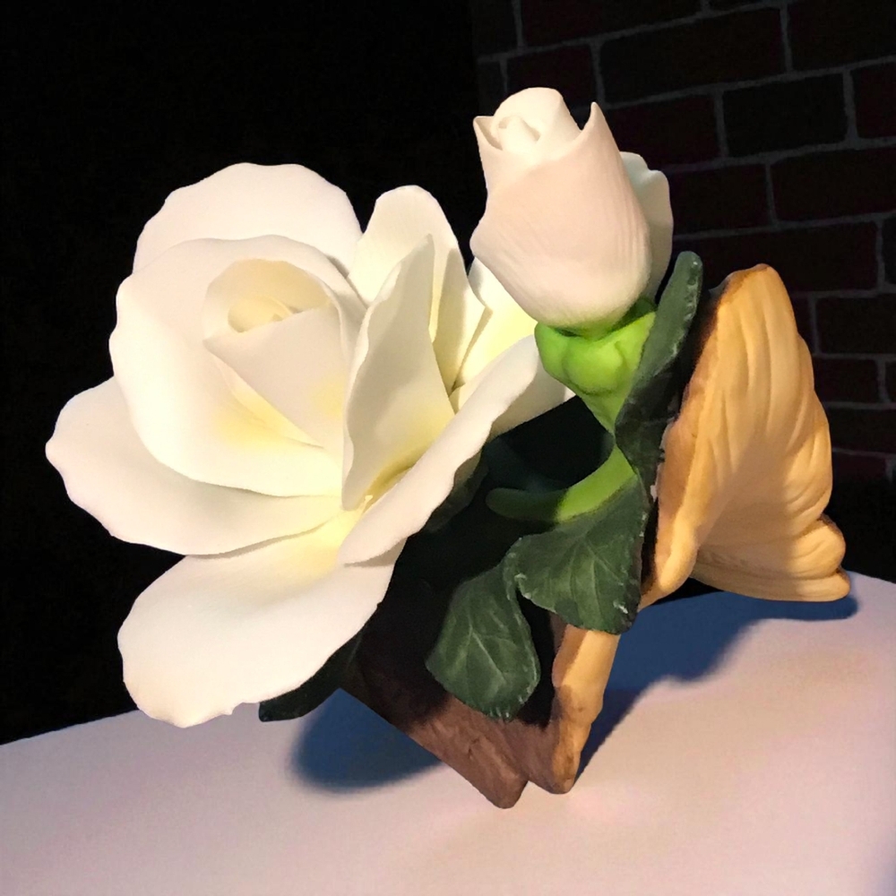 Charming Cream Rose Faux Floral Arrangement